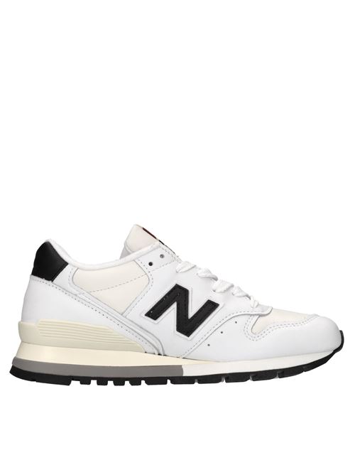 Sneakers in pelle e tessuto NEW BALANCE | U996TCBIANCO-NERO